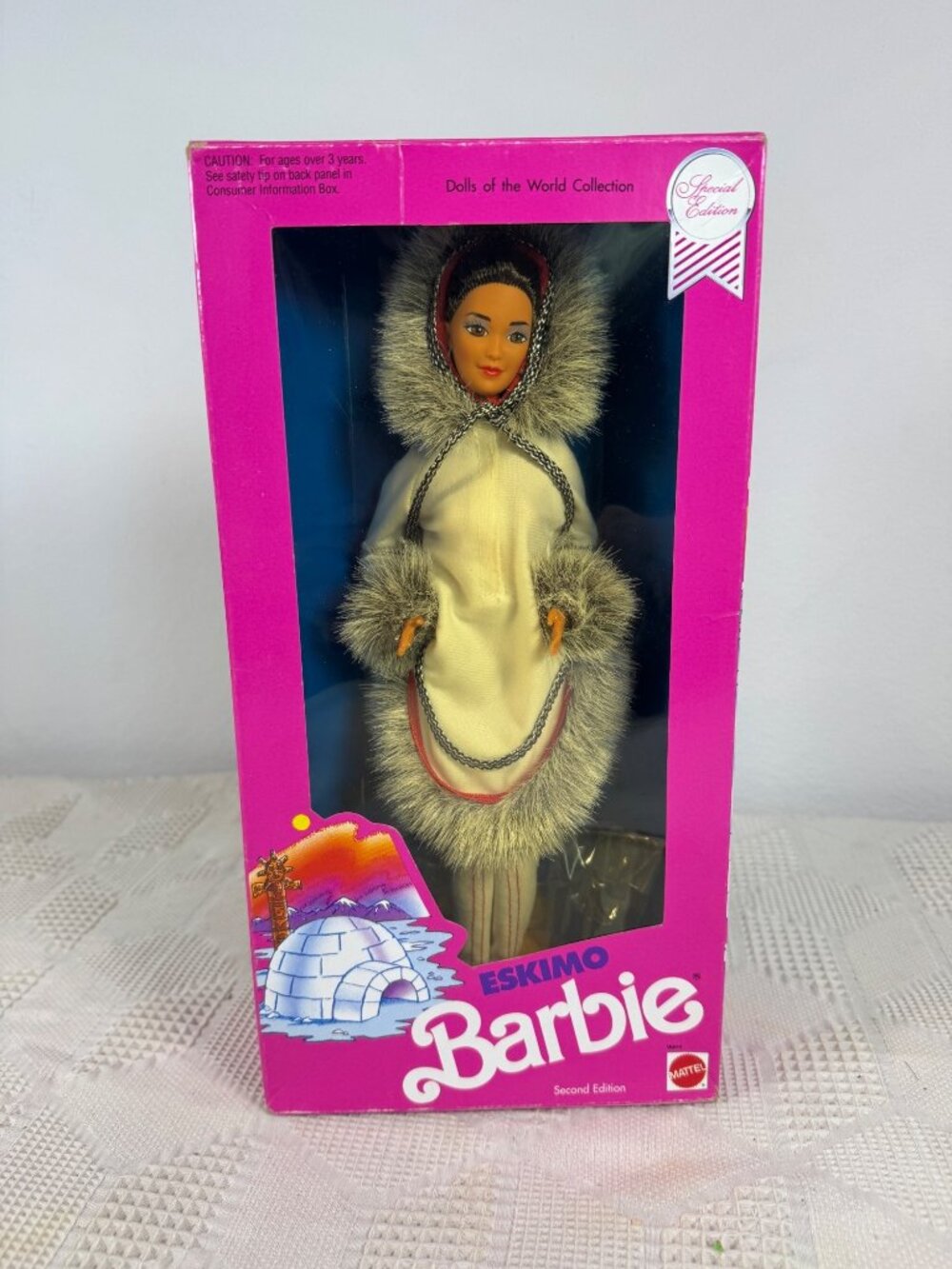 Eskimo Barbie Dolls Of The World Collection 1990 Special Edition 9844 NIB